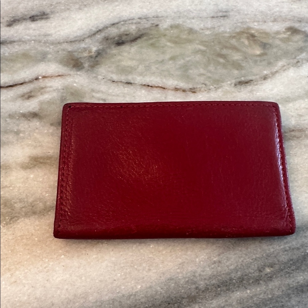 Italian leather mini card case - Picture 3 of 4